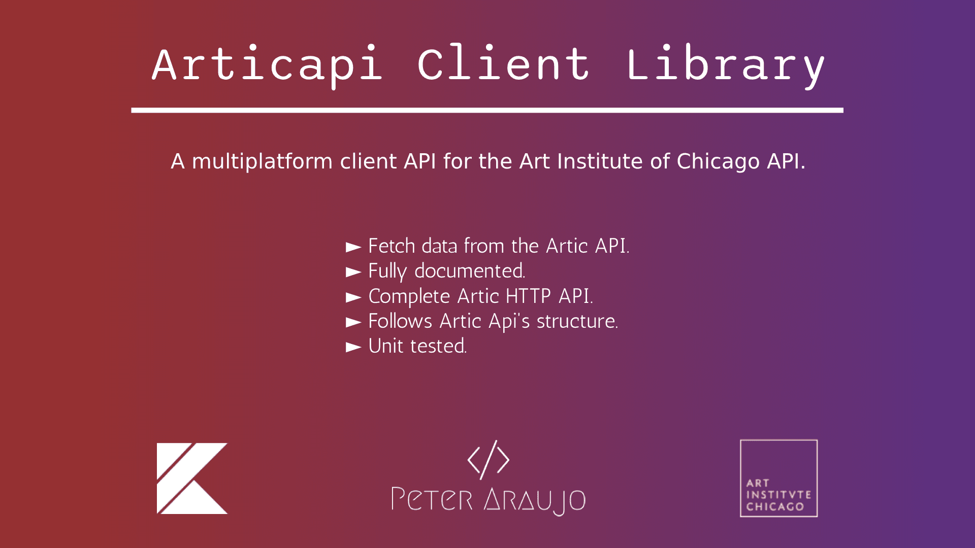 Artic Client API Features