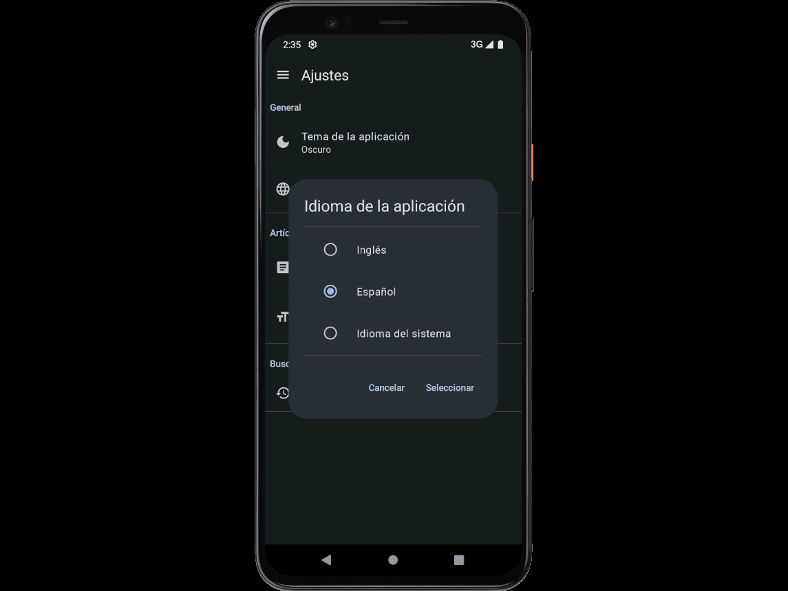 App Language Selection on KopitoMed